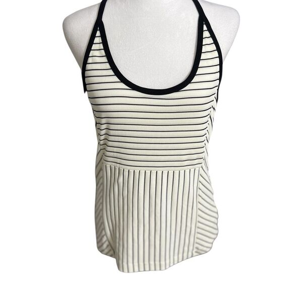 Derek Lam 10C Athleta Striped Madison
Ave Tank Top White Black Womens
Medium - Picture 2 of 10